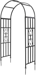 Arbors, Curved Metal Endurable Iron Trellis Plants Stand Use for Outdoor Garden Arbor Climbing Plants Wedding Arches Ceremony