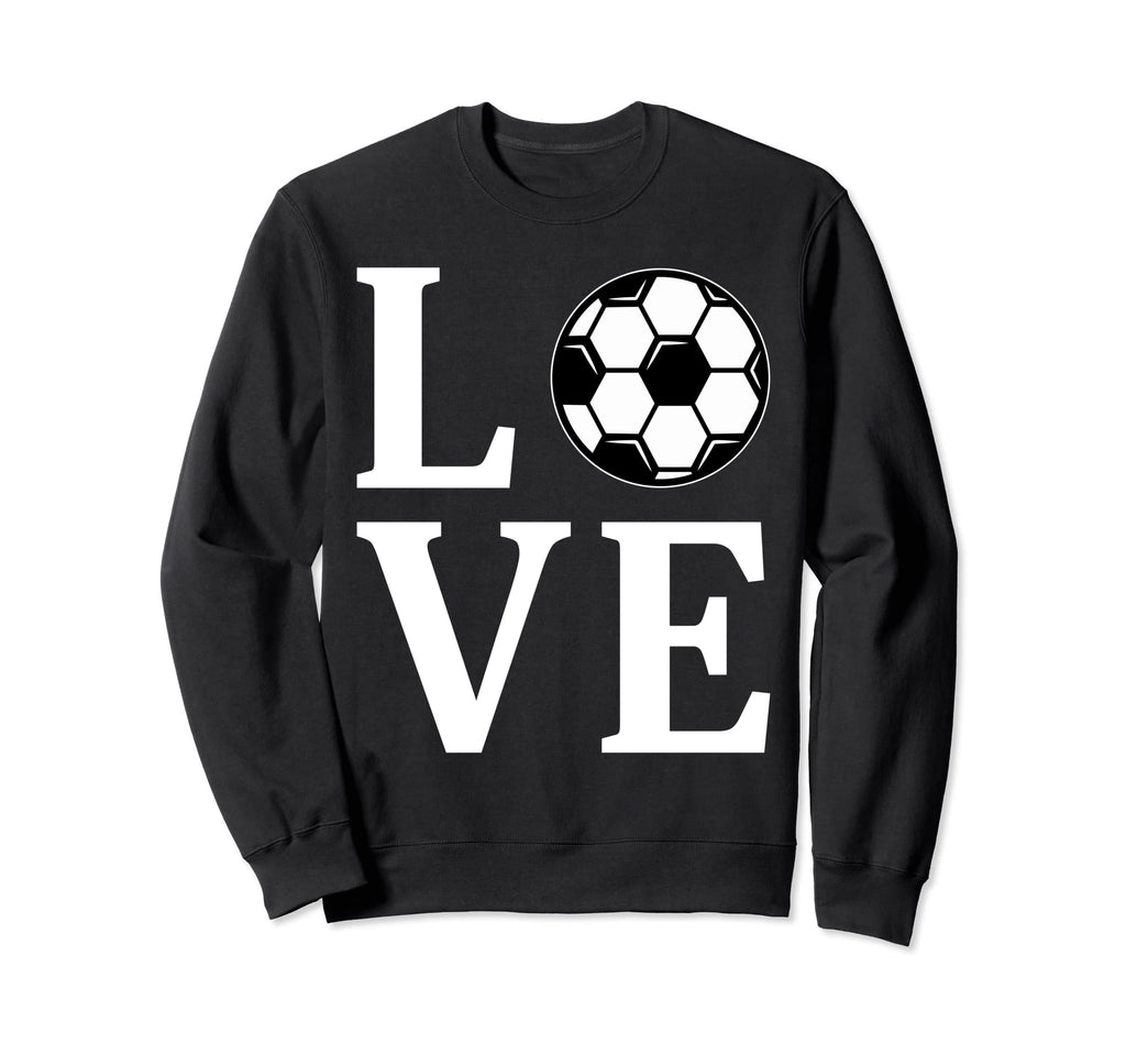 Love Soccer Ball Football Player Sweatshirt - Streetwear Style Unisex