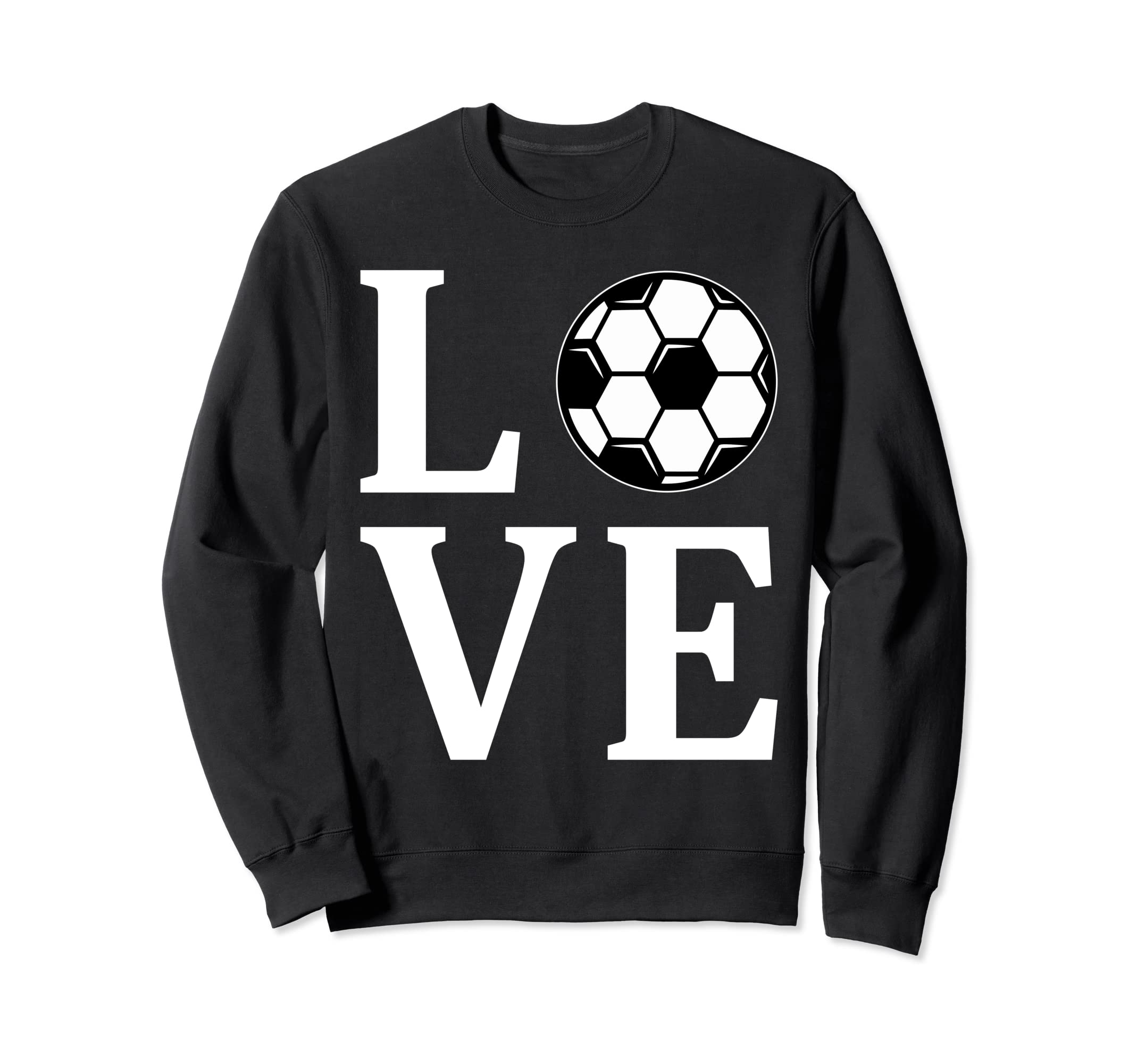 Love Soccer Ball Football Player Sweatshirt - Streetwear Style Unisex