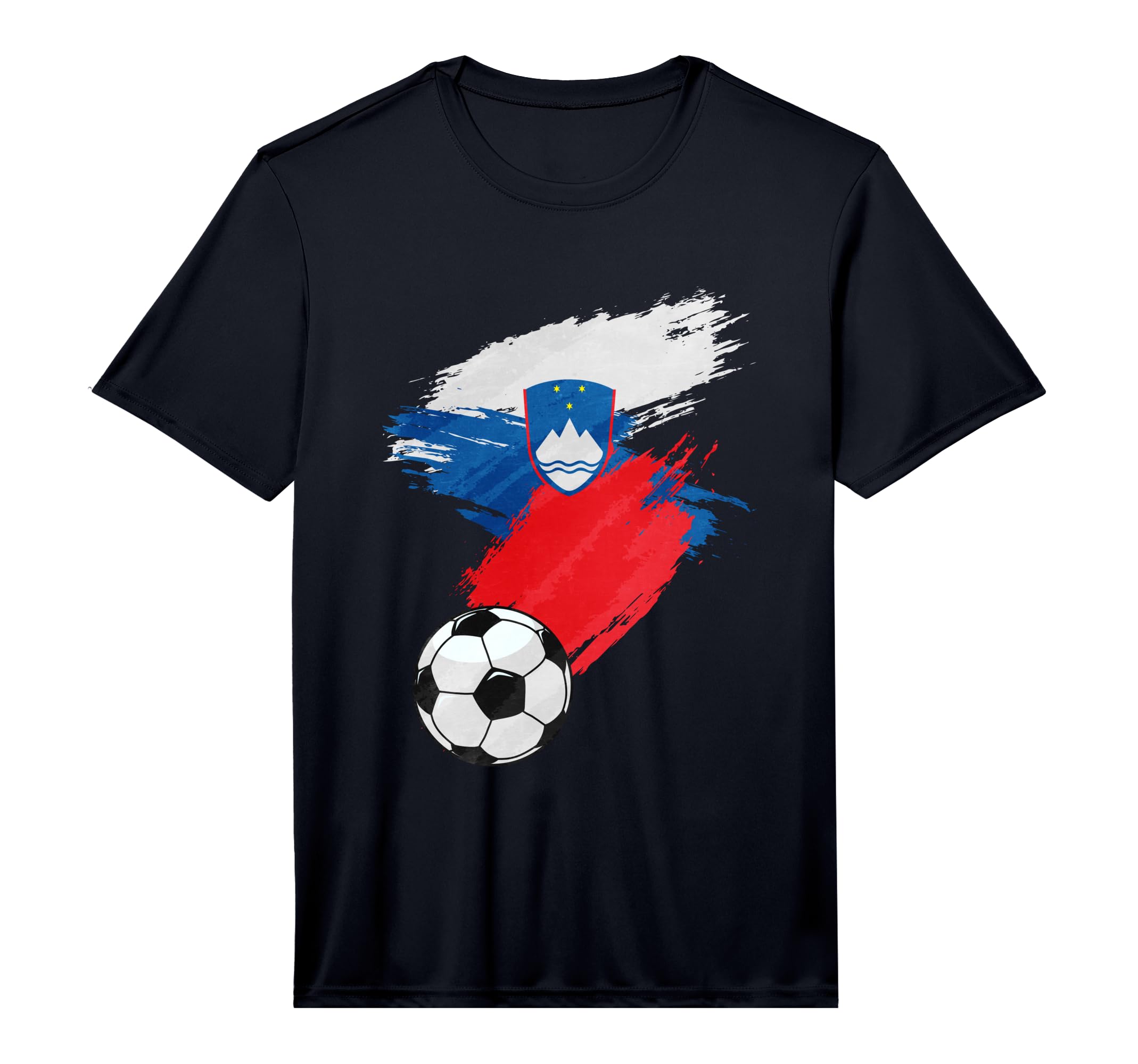 Slovenia Soccer Football Flag Performance T-Shirt - Novelty Apparel Unisex