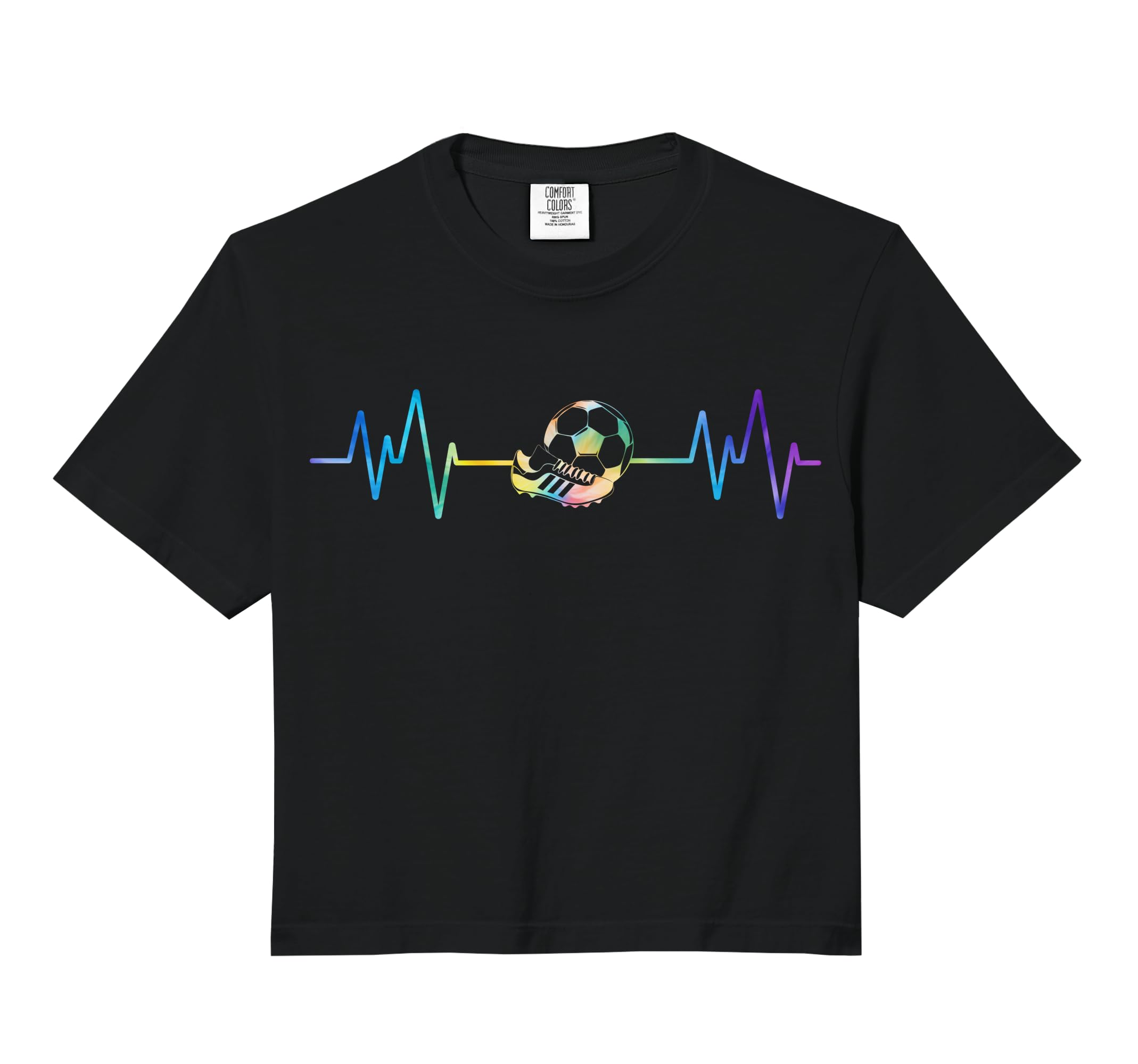 Soccer Heartbeat Lover And Comfort Colors Hoodie - Custom Art Print Unisex