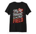 My Heart Is That Field Soccer Tri T-Shirt - Aesthetic Graphic Men Women