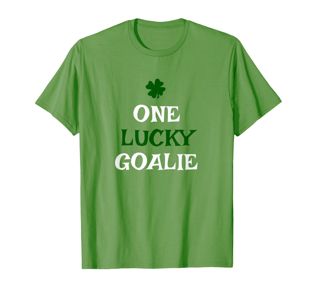 One Lucky Goalie St Patricks Day Irish T-Shirt - Graphic Print Men Women