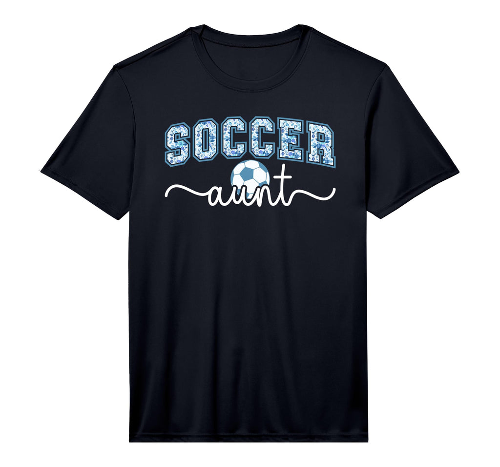 Mens Soccer Aunt Proud Aunt Soccer T-Shirt - Novelty Apparel for Adults