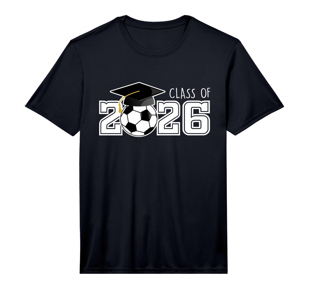 Mens Class 2026 Senior 2026 Soccer T-Shirt - Custom Art Print for Adults