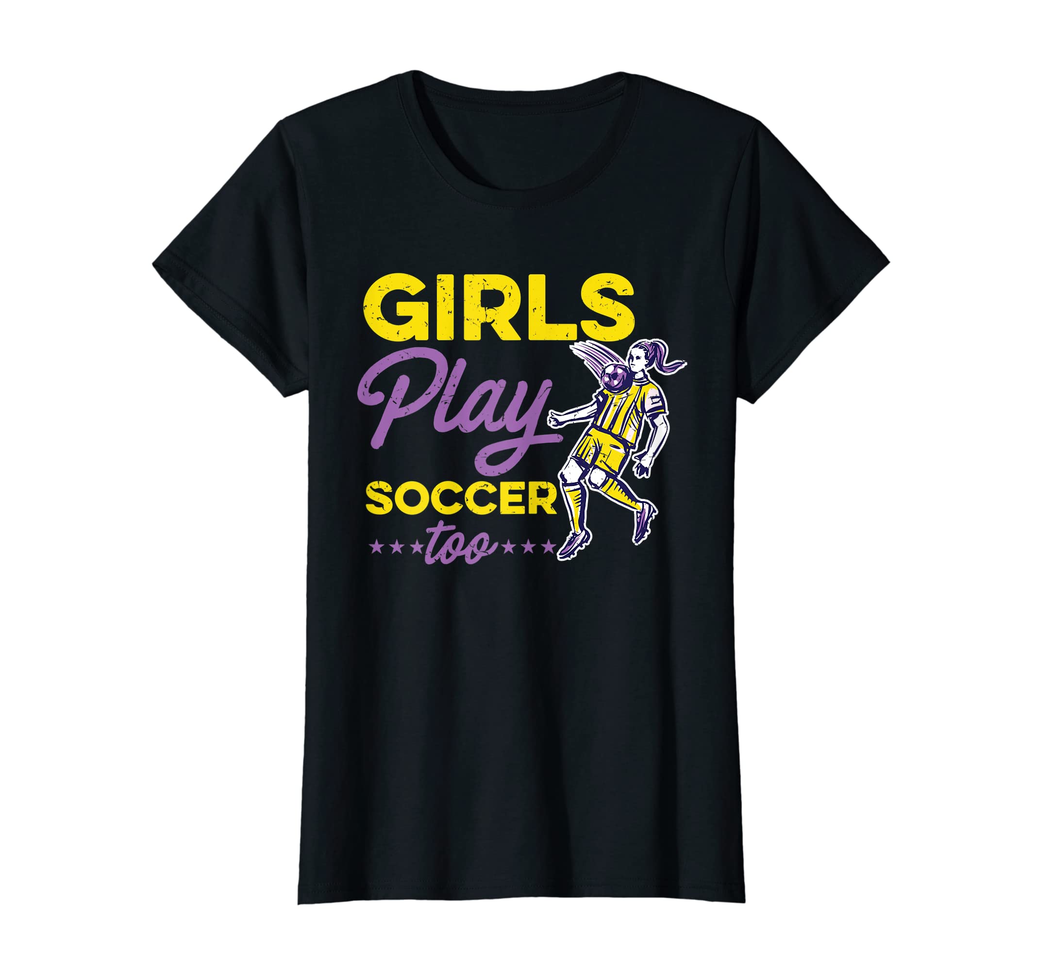 Play Soccer Too Funny Soccer Player T-Shirt - Graphic Print Men Women