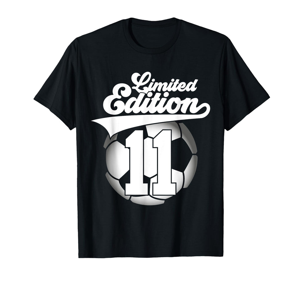 11 Years Football Soccer 11Th Birthday T-Shirt - Minimalist Print Unisex