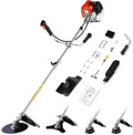 Homdox 58cc 2-Cycle Gas Weed Eater, 4 in 1 Brush Cutter, String Trimmer and Gas Weed Wacker Trimmer for Lawn and Garden Care Trimming, Red