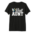 Ball Aunt Heart Volleyball Soccer Aunt T-Shirt - Streetwear Style Unisex