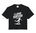 I Love Soccer Football Fans T-Shirt - Casual Everyday Wear for Adults