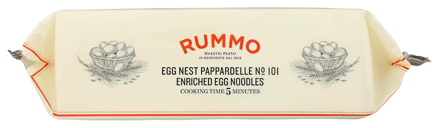 Rummo Egg Pappardelle Nests, Dairy & Wheat Free, 8.82 oz (Case of 12)