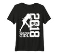 Womens 8Th Birthday Soccer 2018 Tri Blend T-Shirt - Graphic Print Unisex