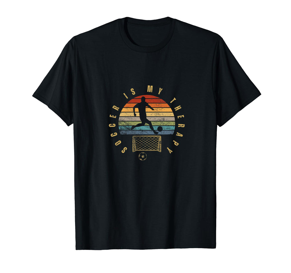 Soccer Is My Therapy Funny Soccer Player T-Shirt - Custom Art Print Unisex