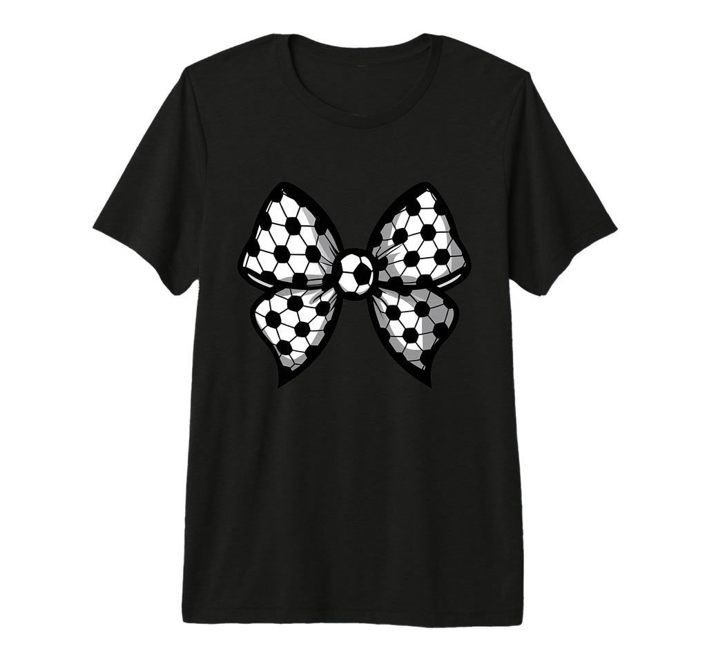 Coquette Bow Soccer Ball Mom Life T-Shirt - Streetwear Style Men Women