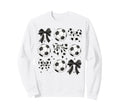 Soccer Coquette Mom Preppy Sweatshirt - Casual Everyday Wear for Adults