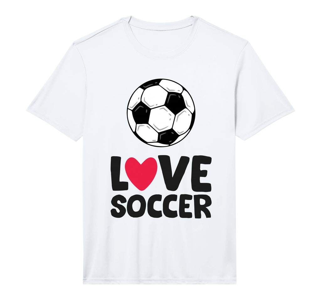 Love Soccer Funny Soccer Player T-Shirt - Minimalist Print for Adults