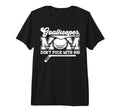 Funny Ice Hockey Goalkeeper Mom T-Shirt - Minimalist Print Men Women