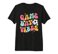 Groovy Soccer Game Day Vibes Game Day T-Shirt - Graphic Print for Adults