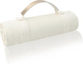 4’9” x 6’3” White Lightweight Water-Resistant Canvas Mat – Picnic, Outdoor, Beach, Park, Camping, Toy Mat
