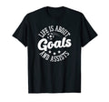 Life Is About Goals And Assists Hoodie - Fun Novelty Design for Adults