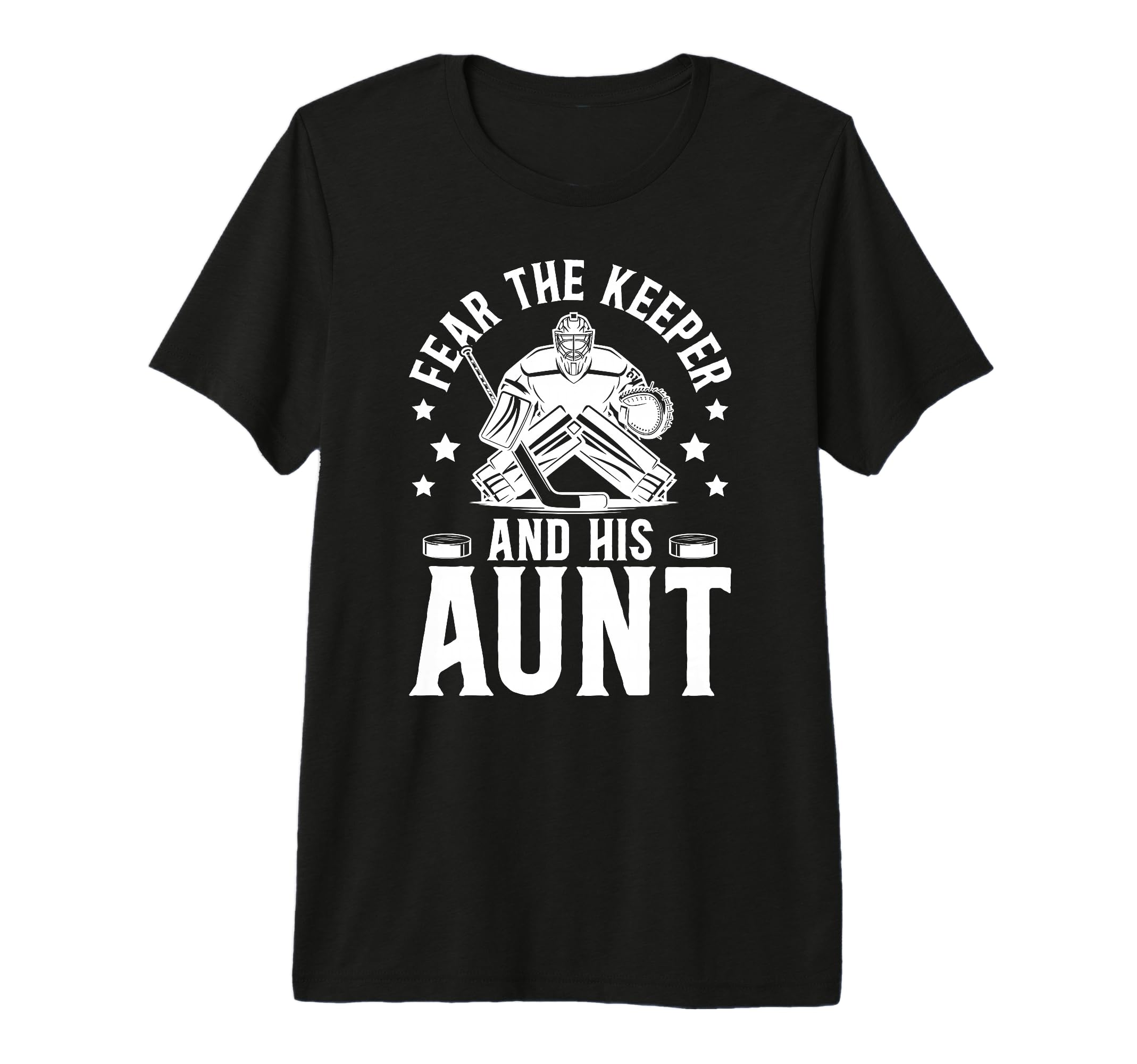 Funny Hockey Keeper Aunt Hockey Goalie T-Shirt - Minimalist Print Unisex