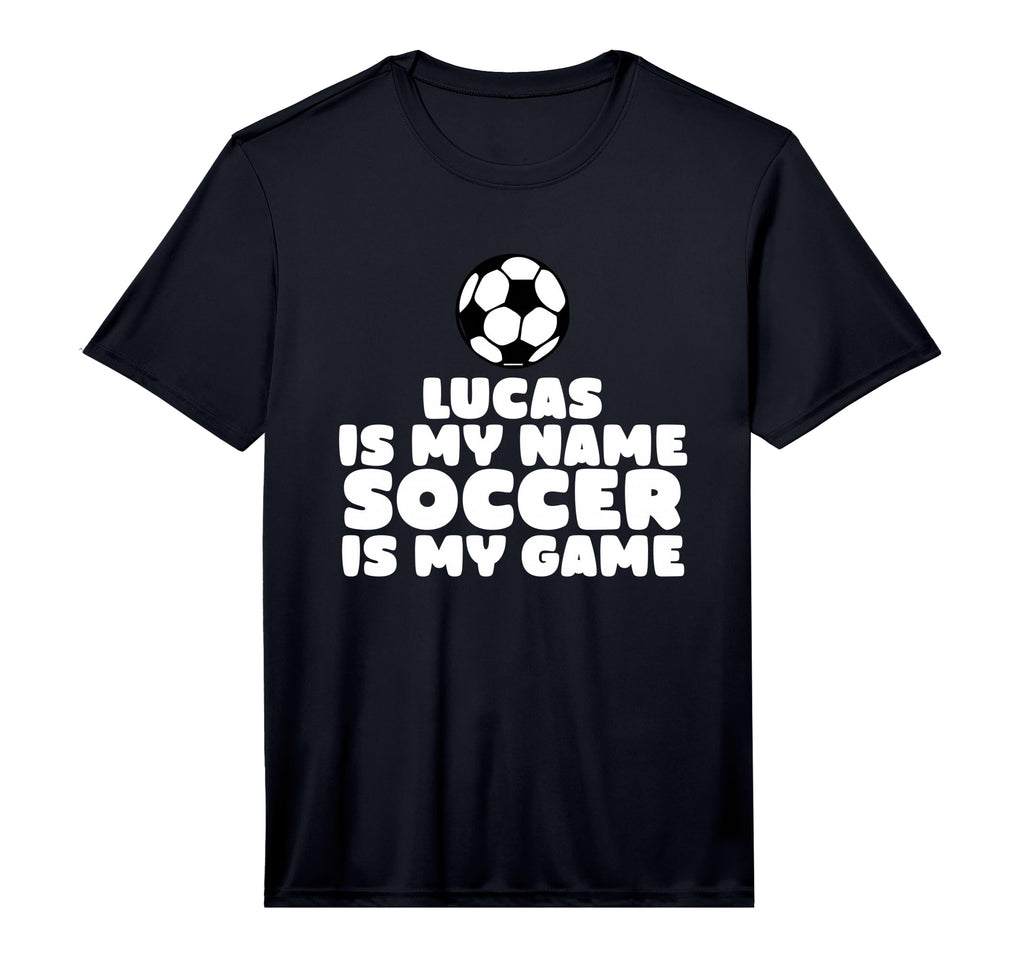 Lucas Is My First Name Soccer Is My T-Shirt - Novelty Apparel Men Women