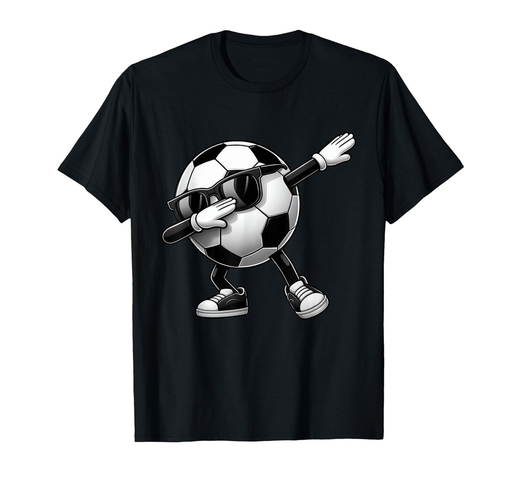 Dabbing Soccer Ball Soccer Sports T-Shirt - Minimalist Print Men Women