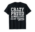 Crazy Proud Hockey Goalie Granny T-Shirt - Fun Novelty Design Men Women