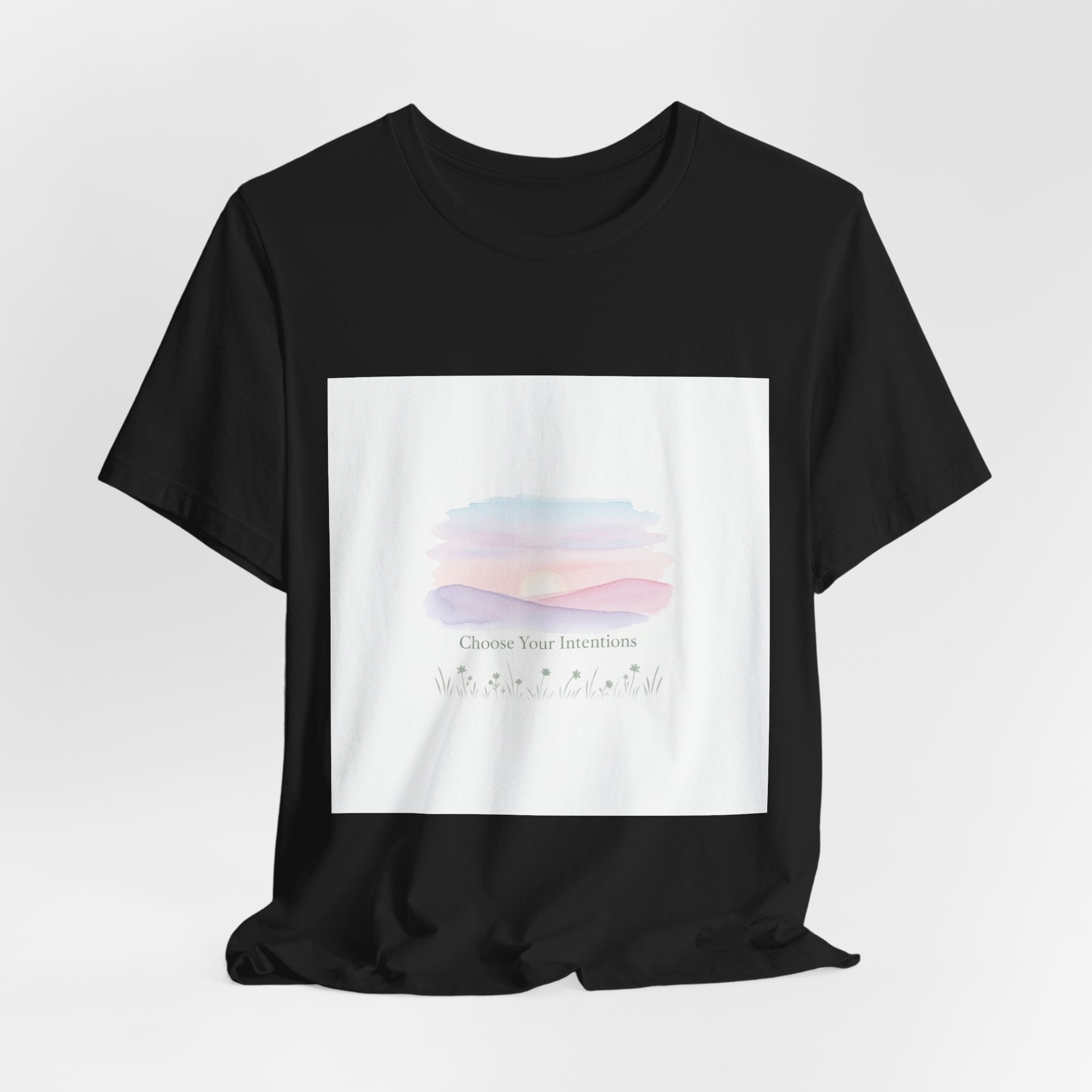 gentle intentions tee | mindful wellness pastel gradient