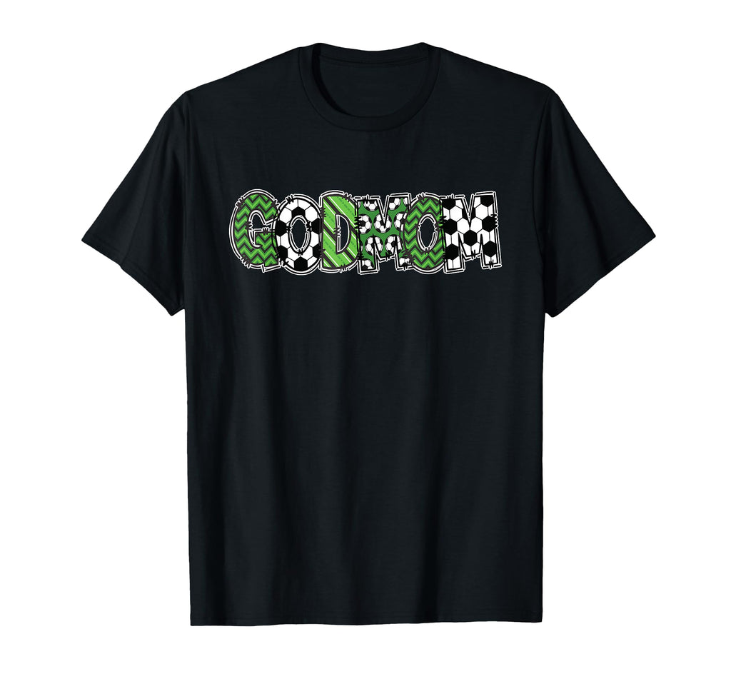 Soccer Mommy Godmom Birthday Party T-Shirt - Casual Everyday Wear Unisex