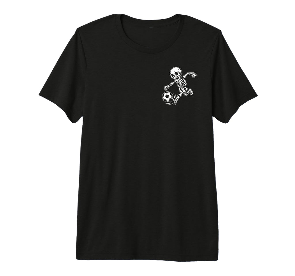 Skeleton Soccer Enthusiast Funny T-Shirt - Casual Everyday Wear Unisex