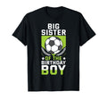 Big Sister Birthday Soccer Player T-Shirt - Custom Art Print for Adults