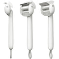 Self Cleaning Grooming Brush for Shedding Pets Rake Gently Removes Loose Undercoat Mats Tangled (White)