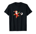 Funny Soccer Santa Playing Funny Soccer T-Shirt - Novelty Apparel Unisex