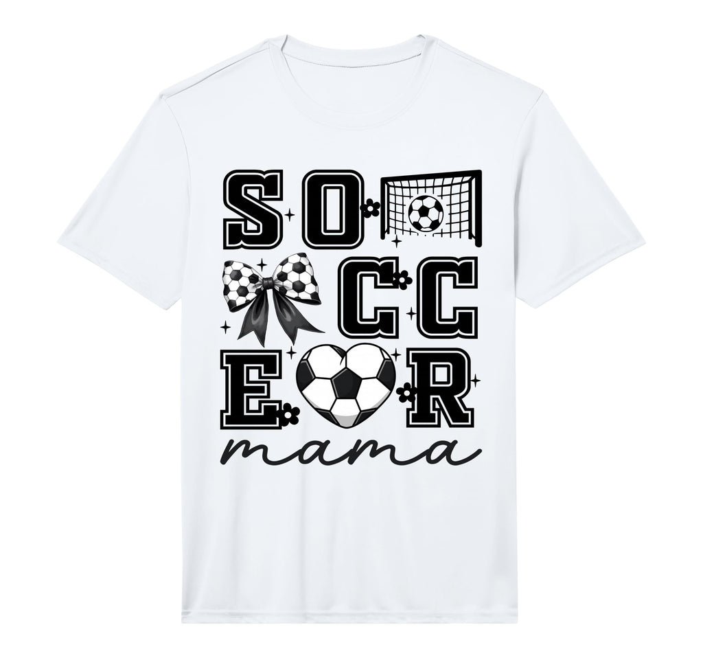 Football Mama Coquette Bow Funny T-Shirt - Minimalist Print Unisex