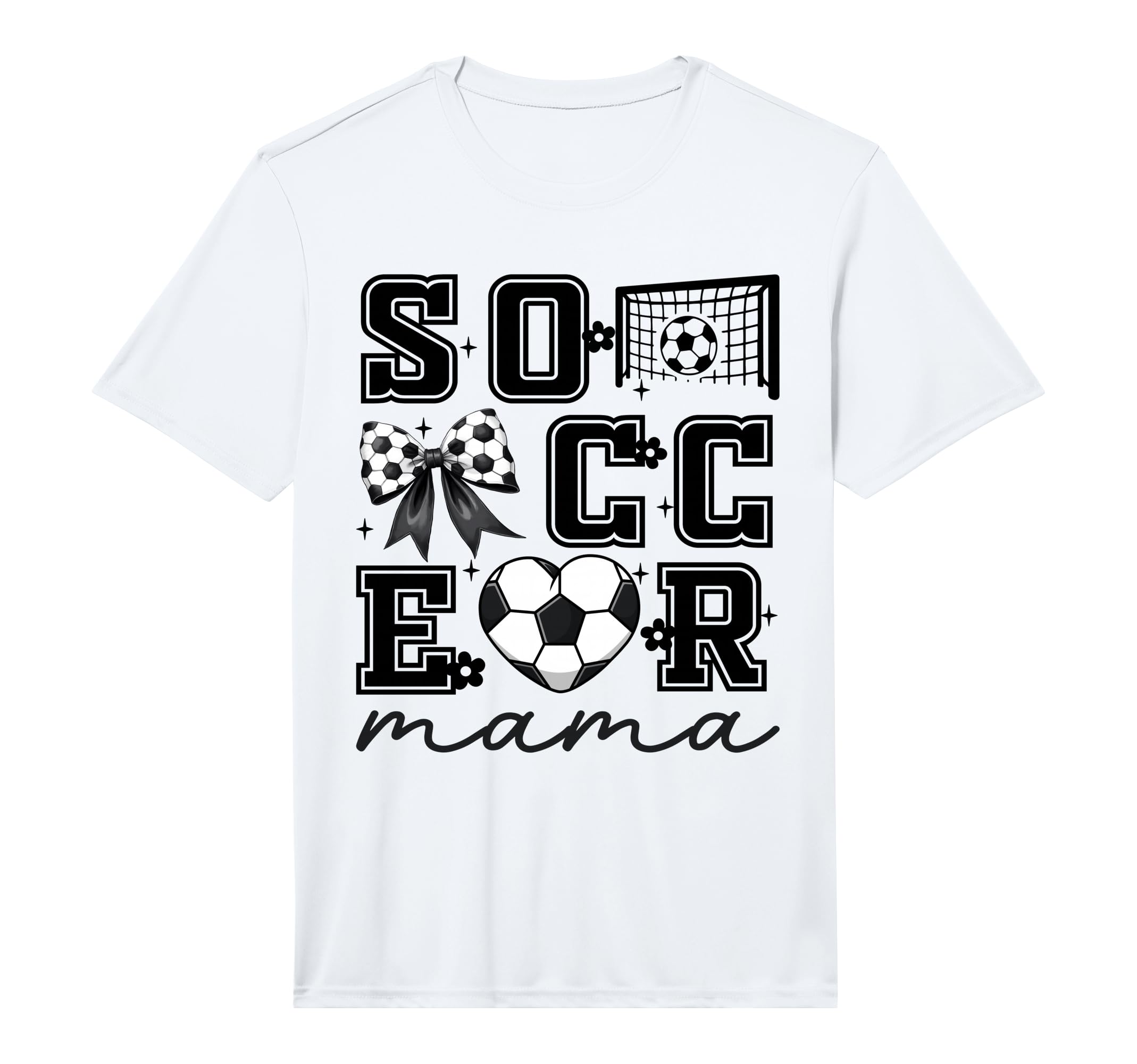 Football Mama Coquette Bow Funny T-Shirt - Novelty Apparel for Adults