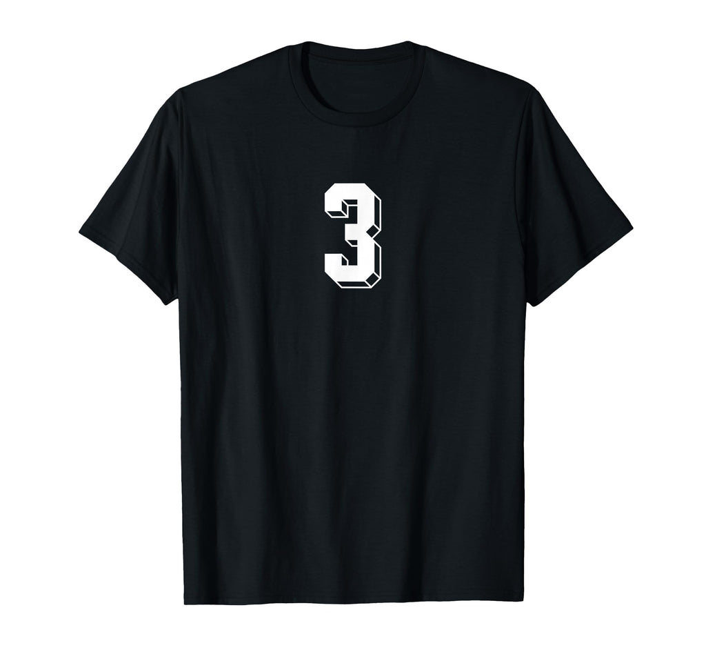 Number 3 80S 90S Soccer Team Jersey T-Shirt - Streetwear Style Men Women