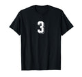 Number 3 80S 90S Soccer Team Jersey T-Shirt - Streetwear Style Men Women