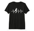 Soccer Heartbeat Funny Soccer Tri T-Shirt - Casual Everyday Wear Unisex