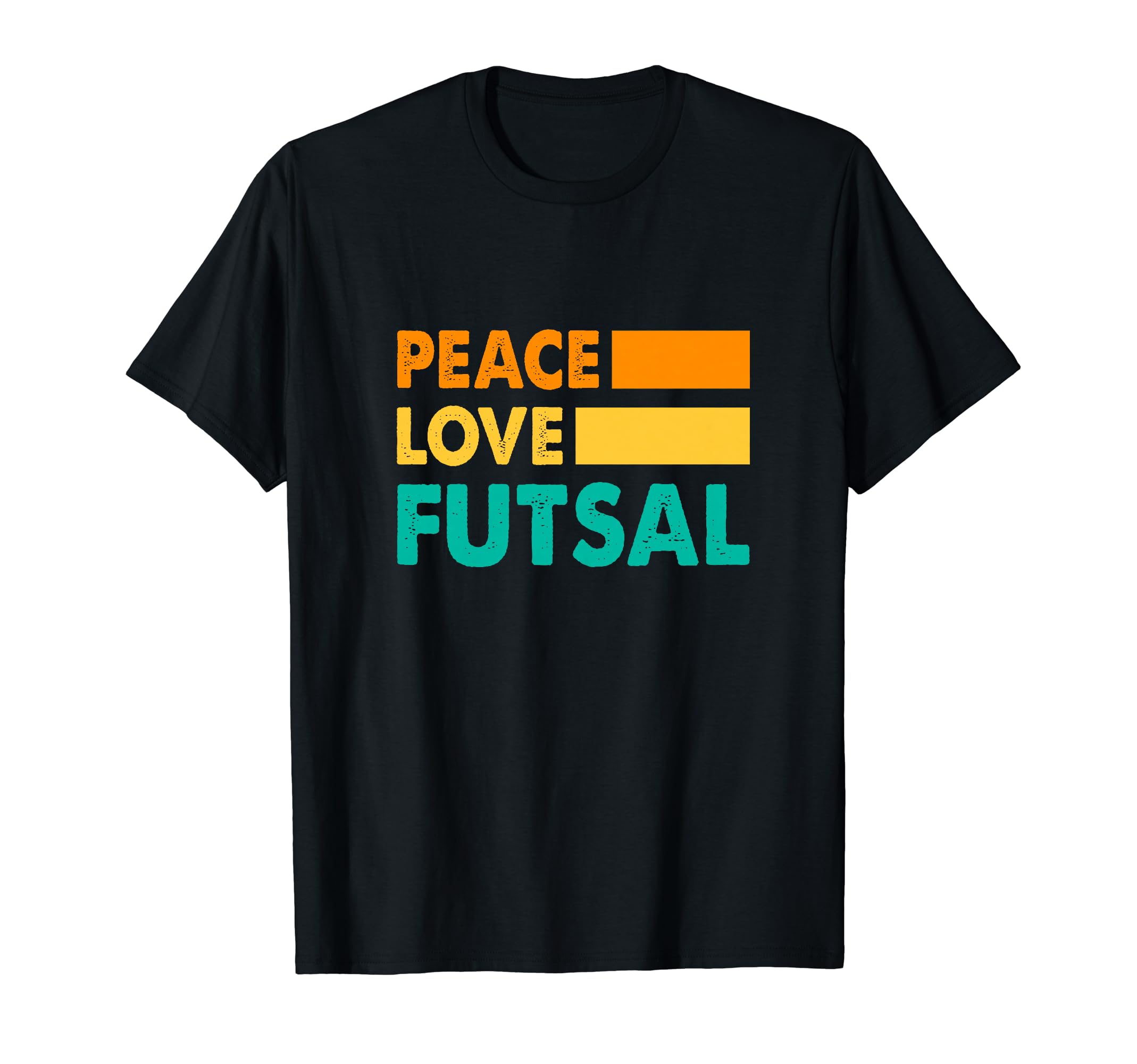 Peace Love Futsal Indoor Soccer Player T-Shirt - Unique Graphic for Adults
