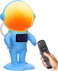 Astronaut Sunrise Alarm Clock for Kids, White Noise Sound Machine with 30 Soothing Sounds, 22 Dimmable Nightlights, Bluetooth Speaker, Dual Digital Alarm Clocks, Wake Up Light for Bedroom, Adults
