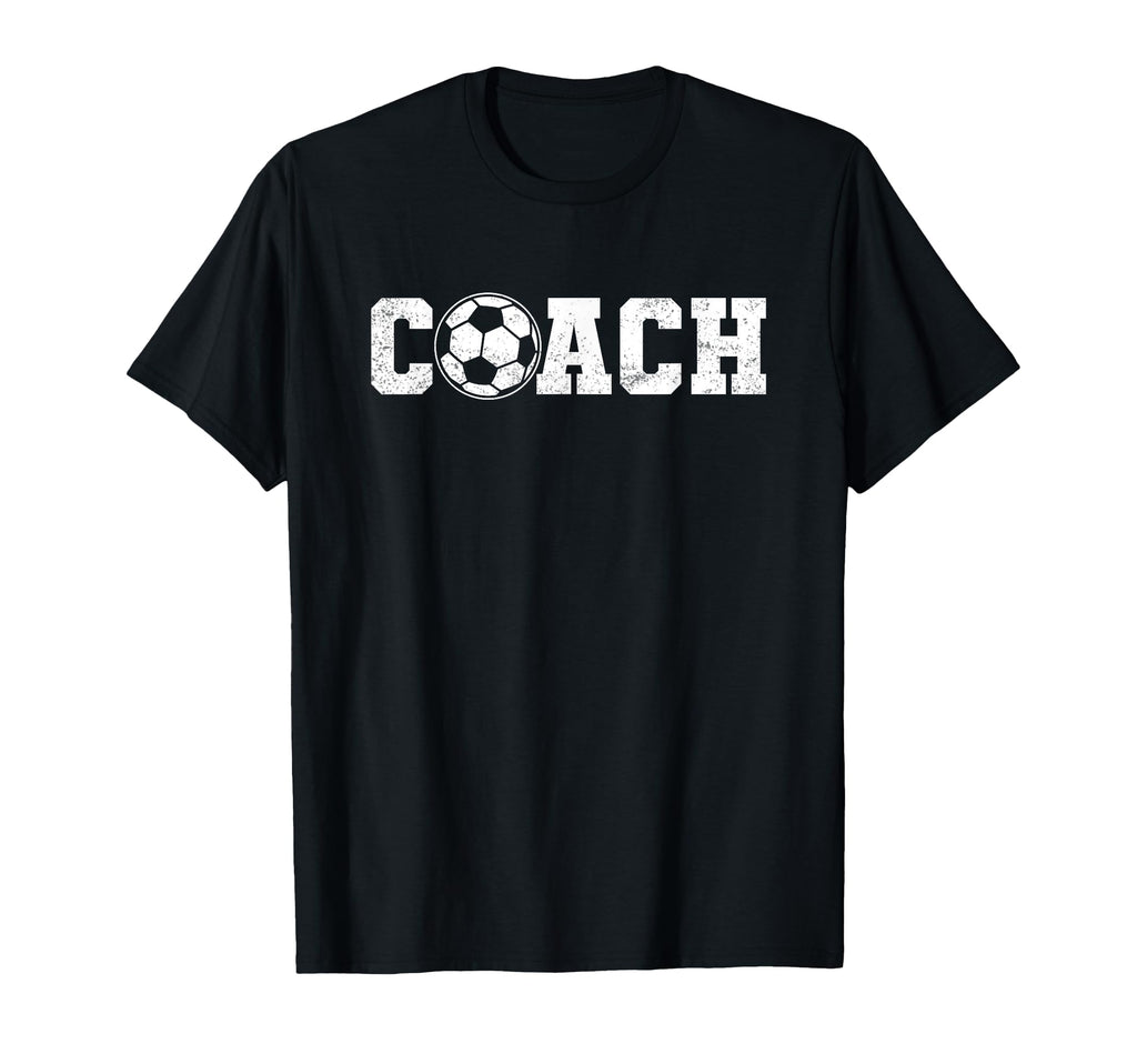 Coach Coaching Soccer Football T-Shirt - Minimalist Print for Adults