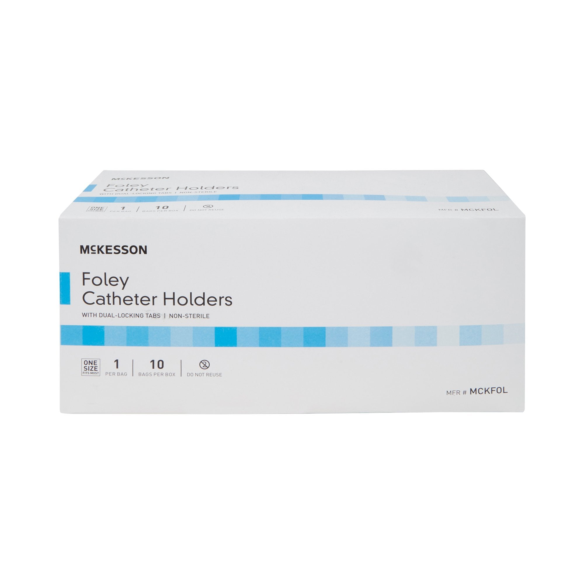 McKesson Foley Catheter Holder Leg Strap With Dual-Locking Tabs, 2 x 24 Inch MCKFOL