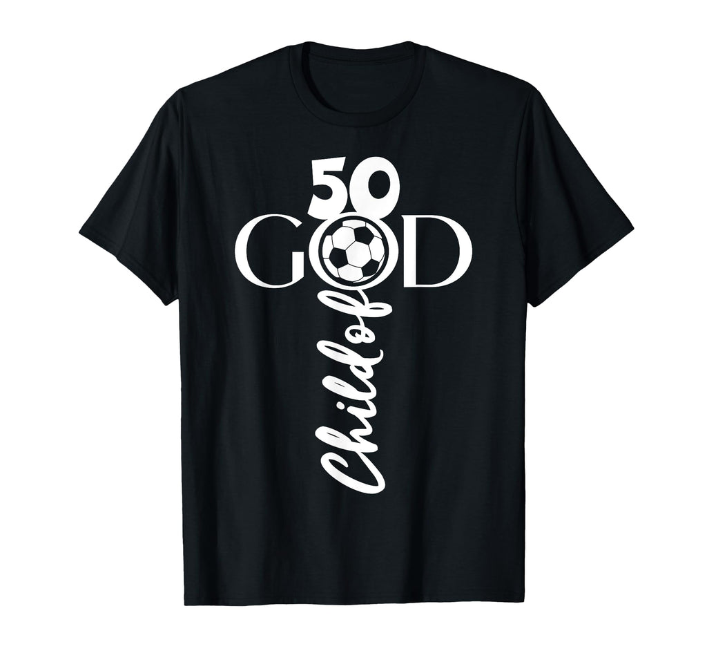 Jesus Christ 50 Years Child God Soccer T-Shirt - Unique Graphic for Adults
