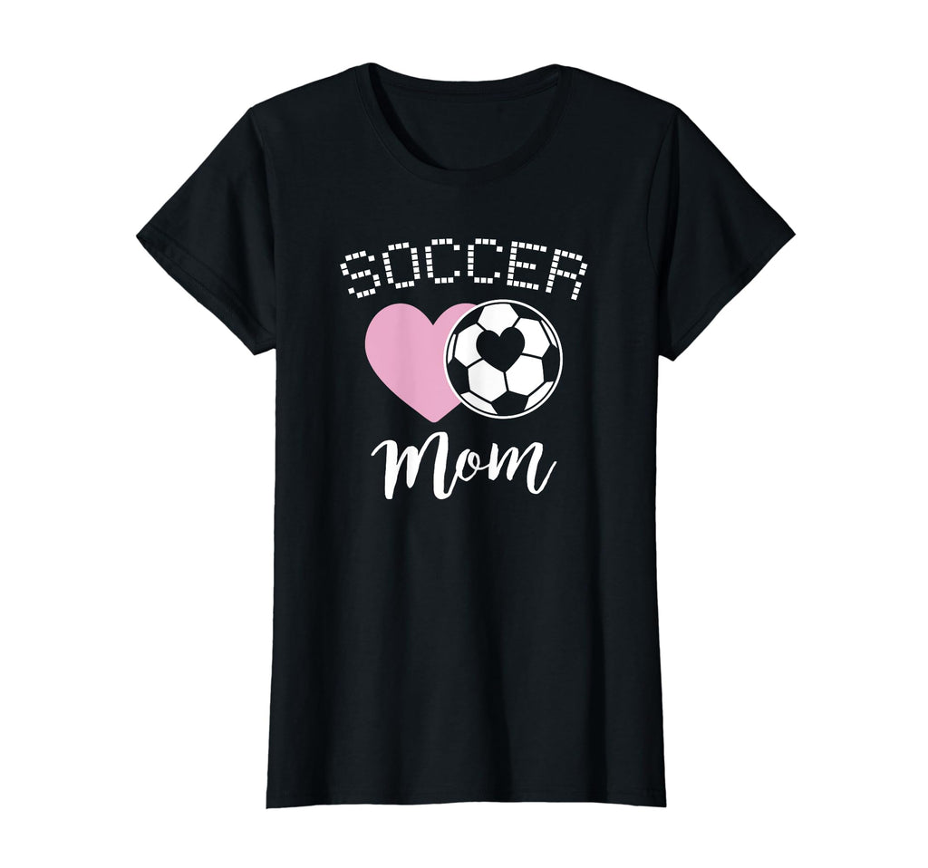 Soccer Mom Love Heart Mama Mommy Mother T-Shirt - Graphic Print Unisex