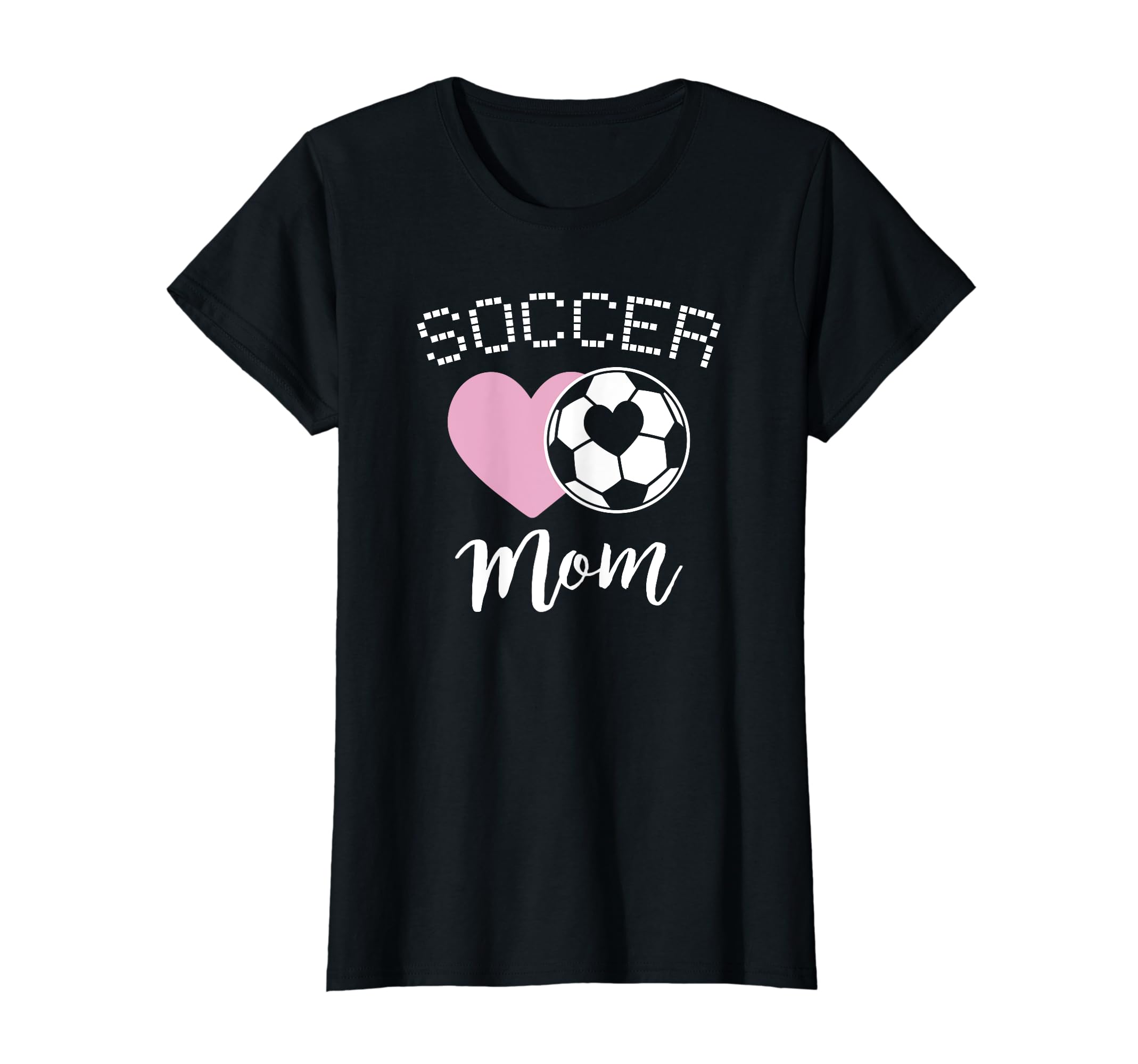Soccer Mom Love Heart Mama Mommy Mother T-Shirt - Graphic Print Unisex
