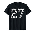 Soccer 27 Jersey Number T-Shirt - Minimalist Print Unisex