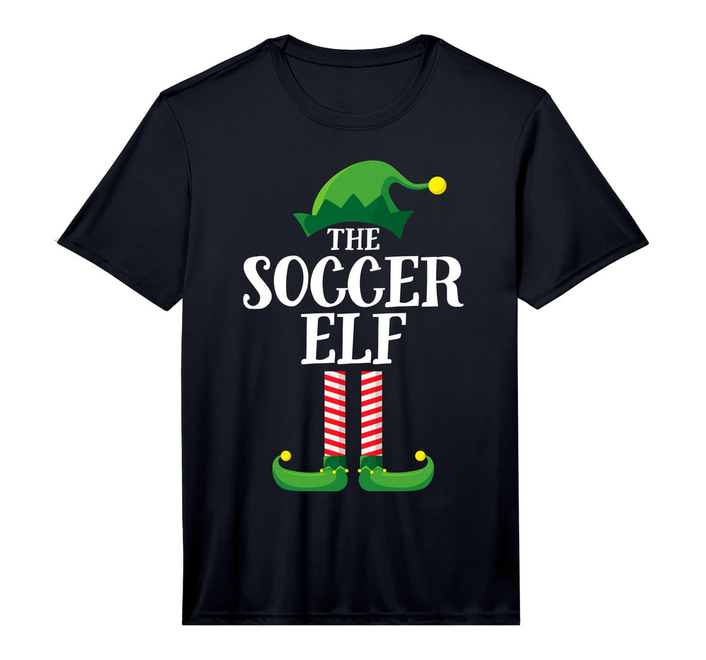 Soccer Elf Matching Family Group T-Shirt - Fun Novelty Design Men Women