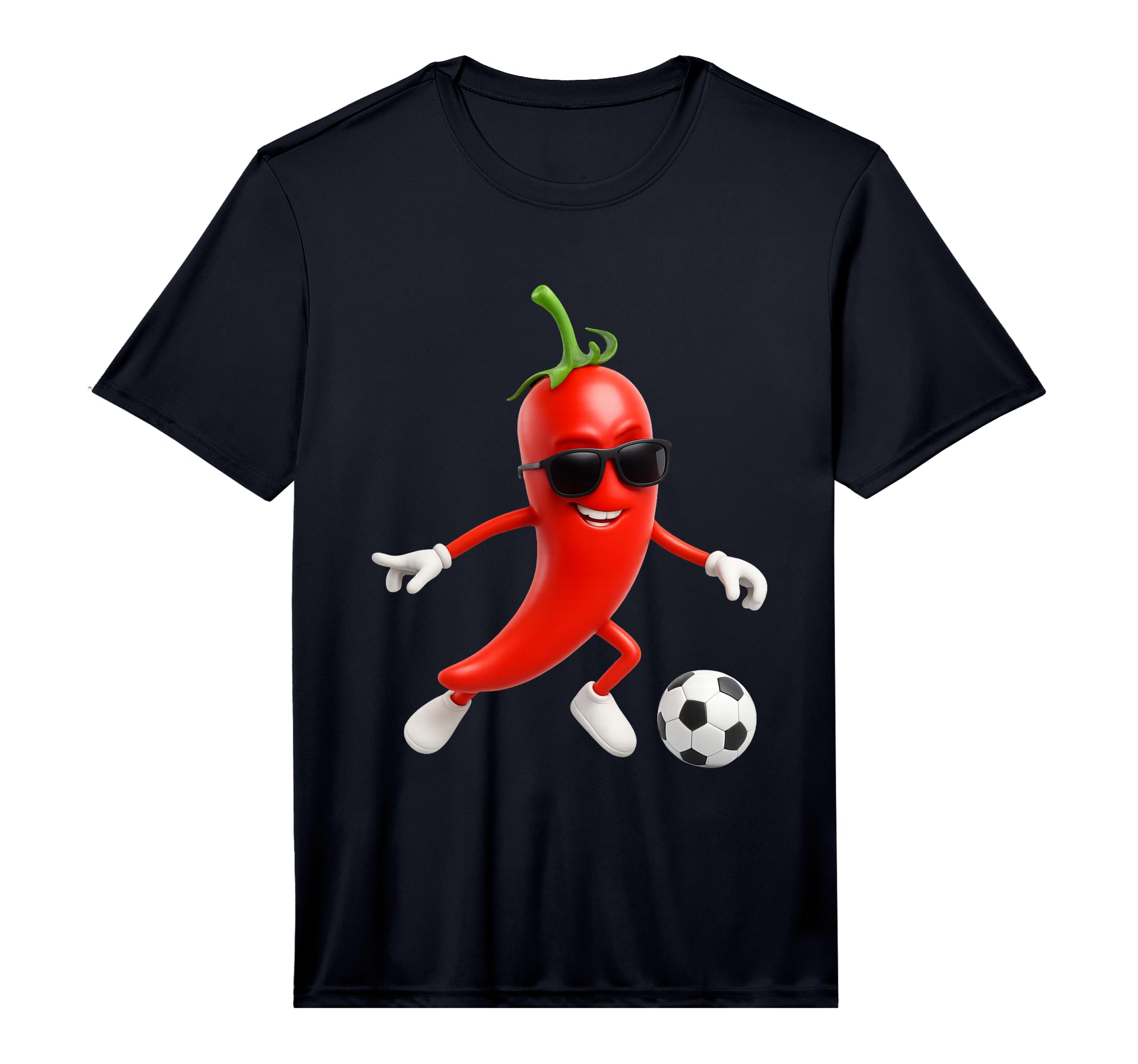 Mens Chili Soccer Performance T-Shirt - Graphic Print Men Women
