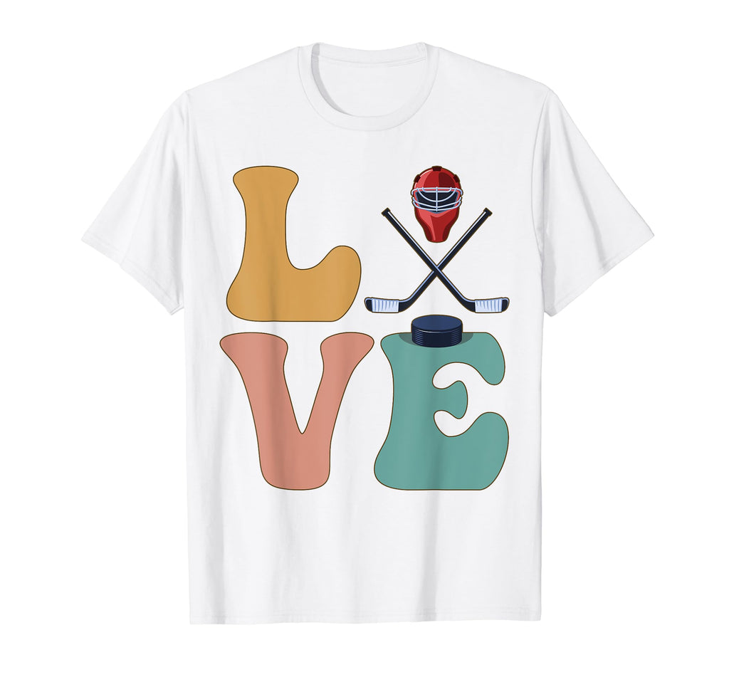 Ice Hockey Player Goalie Goal Keeper T-Shirt - Novelty Apparel for Adults